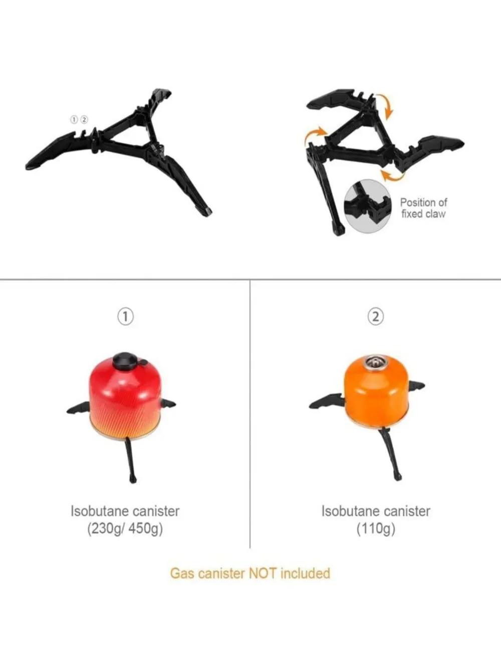 Portable Camping Cookware Set with Tripod, Stainless Steel Cup, Fork & Spoon for
